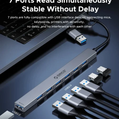 Orico хъб HUB USB-C 5 port – USB3.0 x 1