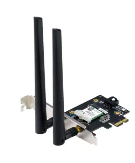 Alternative view of Безжичен адаптер ASUS PCE-BE6500 WiFi 7 PCI-e две външни антени и Bluetooth 5.4