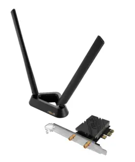 Безжичен адаптер ASUS PCE-BE92BT WiFi 7 PCI-e две външни антени и Bluetooth