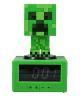 Часовник с аларма Paladone: Minecraft - Creeper Icon Alarm Clock PP11369MCFV3