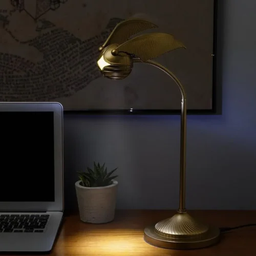 Лампа Paladone: Harry Potter – Golden Snitch Posable Desk Lamp