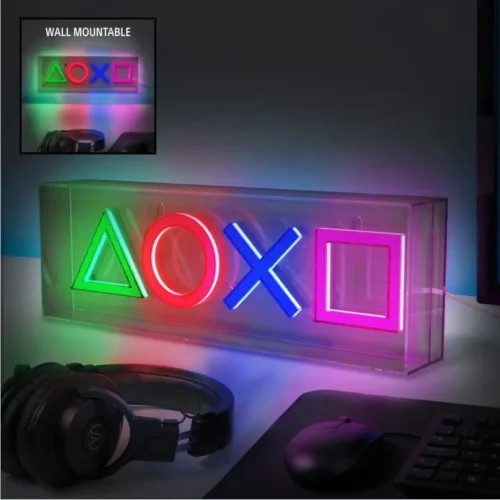 Лампа Paladone: Playstation – LED Neon Light