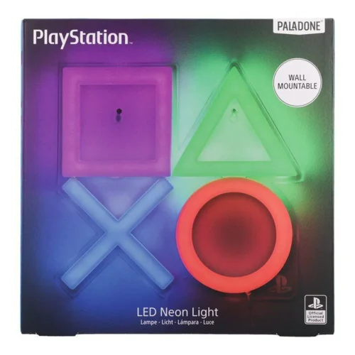 Лампа Paladone: Playstation – Wall Mountable LED Neon Light