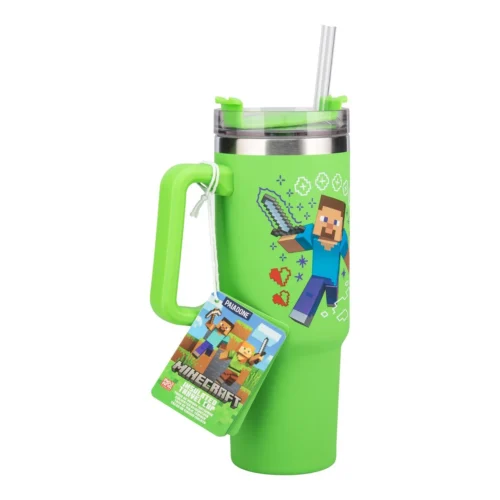 Alternative view of Чаша Paladone: Minecraft - Green 900ml Multiway Travel Cup Stra, PP14600MCF