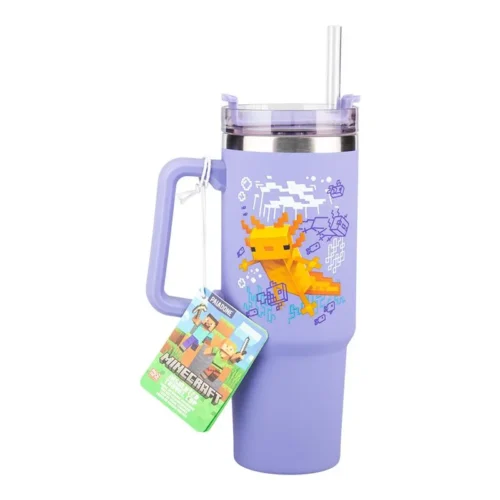 Alternative view of Чаша Paladone: Minecraft - Purple 900ml Multiway Travel Cup Straw,  PP14948MCF