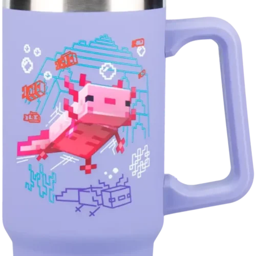 Чаша Paladone: Minecraft – Purple 900ml Multiway Travel Cup Straw
