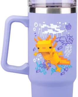 Чаша Paladone: Minecraft - Purple 900ml Multiway Travel Cup Straw  PP14948MCF