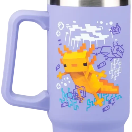 Чаша Paladone: Minecraft - Purple 900ml Multiway Travel Cup Straw  PP14948MCF