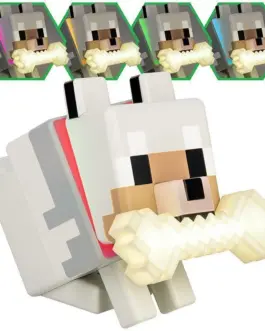 Alternative view of Лампа Paladone Glo Buddies: Minecraft - Wolf Light, PP14761MCF