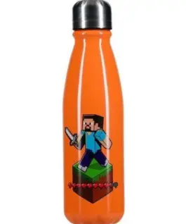 Бутилка Paladone Minecraft - Aluminium Water Bottle 600ml PP12074MCF