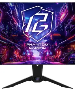 Геймърски Монитор ASRock PGO32UFS 32" OLED Dual Mode UHD/FHD 240/480Hz 0.3ms