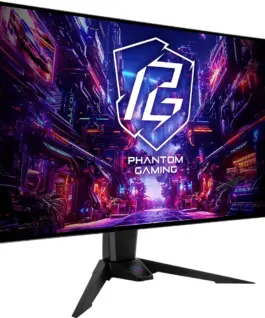 Alternative view of Геймърски Монитор ASRock PGO32UFS 32" OLED Dual Mode UHD/FHD 240/480Hz, 0.3ms