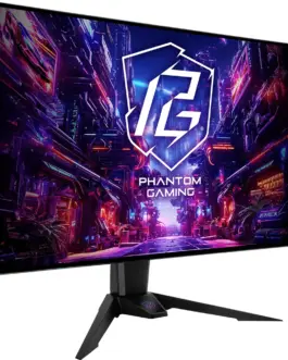 Alternative view of Геймърски Монитор ASRock PGO32UFS 32" OLED Dual Mode UHD/FHD 240/480Hz, 0.3ms