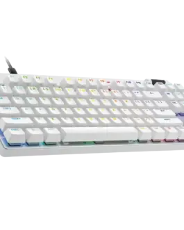 Alternative view of Геймърска механична клавиатура Logitech G Pro X RAPID TKL, Magnetic Analog Switch, Бял