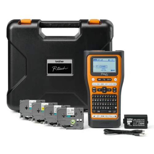 ПРОФЕСИОНАЛЕН ЕТИКЕТЕН ПРИНТЕР BROTHER - PT-E560BTSPQL1 (PTE560BTSPQL1) комплект - PN