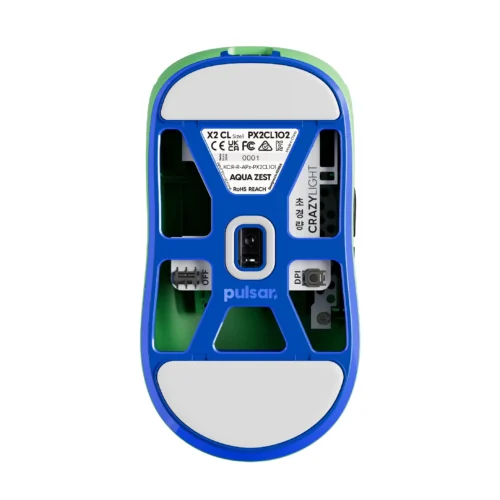 Alternative view of Pulsar професионална геймърска мишка Wireless Gaming Mouse X2 CrazyLight Aqua Zest 8K