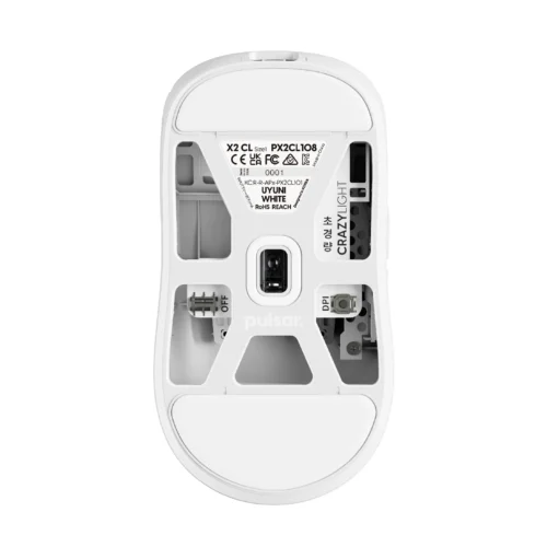 Alternative view of Pulsar професионална геймърска мишка Wireless Gaming Mouse X2 CrazyLight Uyuni White 8K