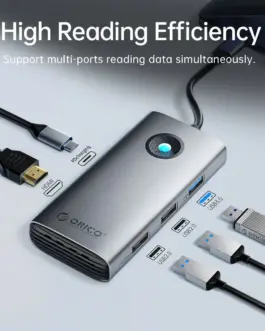 Orico докинг станция Docking Station Type-C Power Distribution 60w - PW11-5P-GY-EP - HDMI USB3.0 x1 USB2.0