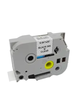 ЛЕНТА ЗА ЕТИКЕТНИ ПРИНТЕРИ BROTHER ТИП TZ - 24 mm x 800 m - BLACK ON CLEAR TAPE - TZE151 (TZE-151) - PN RL-BR-TZ151-BK -