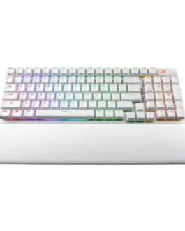 Alternative view of Геймърска безжична Клавиатура ASUS ROG Strix Scope II 96 - Moonlight White