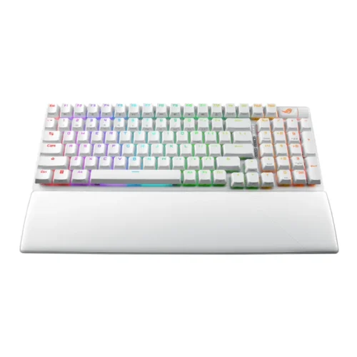 Alternative view of Геймърска безжична Клавиатура ASUS ROG Strix Scope II 96 - Moonlight White