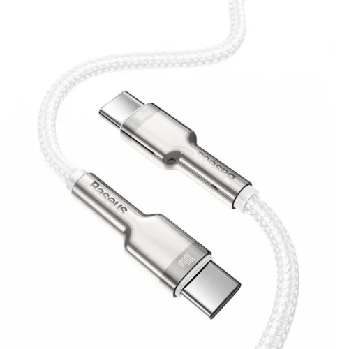 Alternative view of Кабел Baseus Cafule Series Type-C към Type-C, 100W, 2м, бял