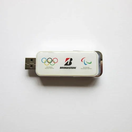 Alternative view of Флаш памет 32Gb USB 2.0 SD-34B, бяла, Без лого