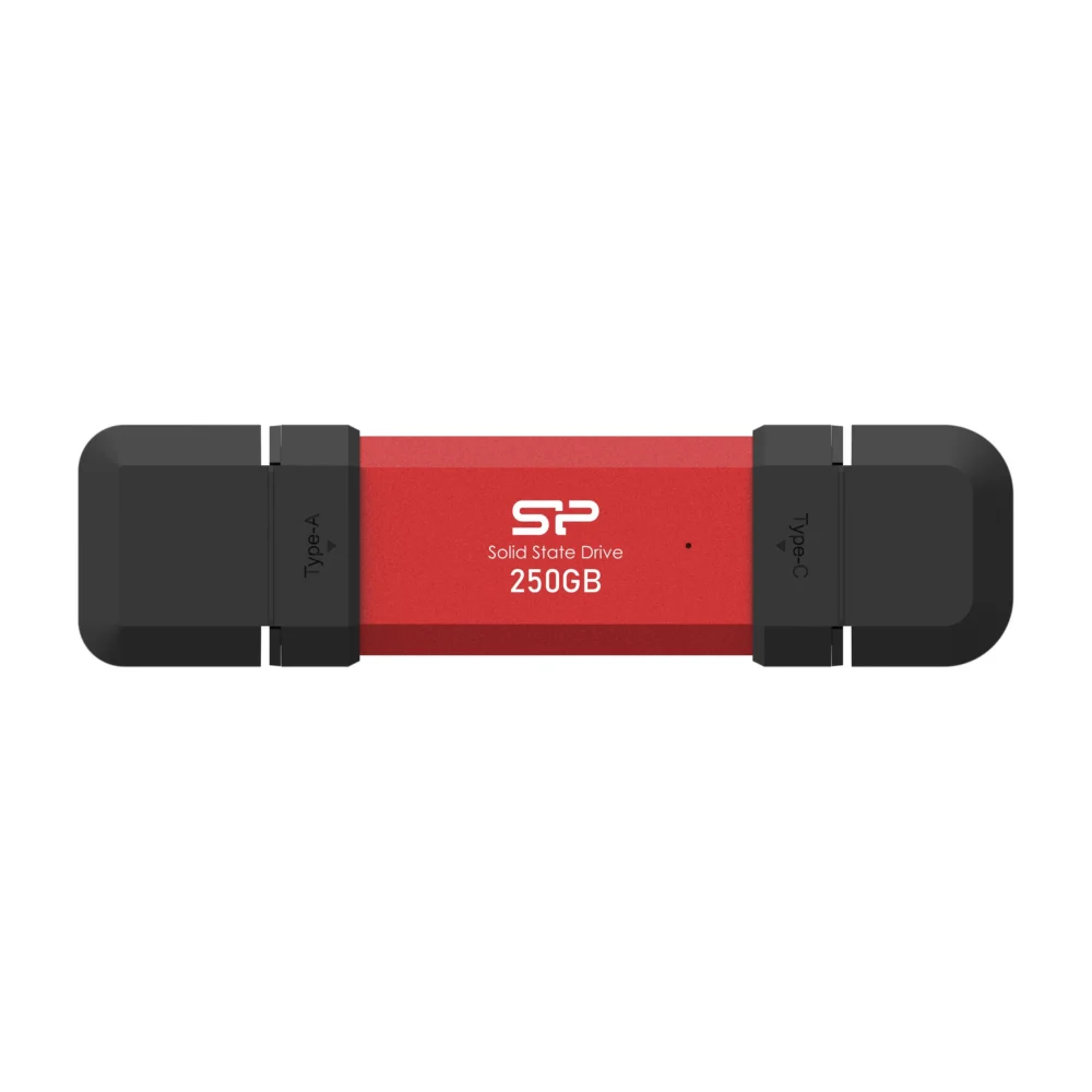 Външен SSD диск Silicon Power DS72 Red - 250GB