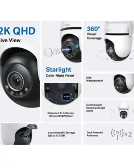 Alternative view of Външна охранителна WiFi камера TP-Link Tapo C520WS - 2K Pan/Tilt