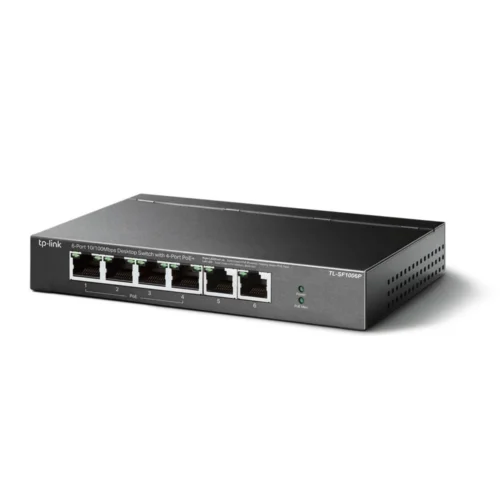 Alternative view of Суич TP-Link - TL-SF1006P, 6 порта, черен