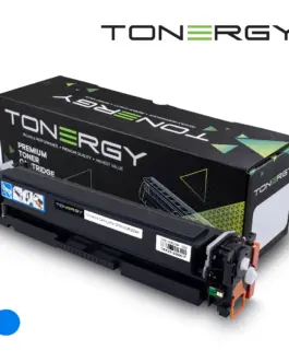 Tonergy съвместима Тонер Касета Compatible Toner Cartridge HP 202X CF501X CANON CRG-054H Cyan High Capacity