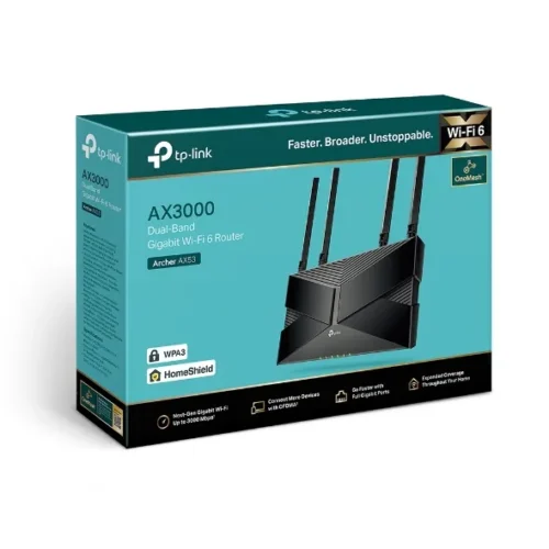 РУТЕР TP-LINK ARCHER AX53 – Black – PN ARCHER AX53