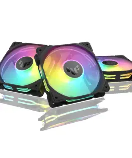 Комплект Вентилатори 3в1 ASUS TUF GAMING TR120 ARGB Reverse Black