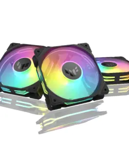 Комплект Вентилатори 3в1 ASUS TUF GAMING TR120 ARGB Reverse Black