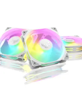 Комплект Вентилатори 3в1 ASUS TUF GAMING TR120 ARGB Reverse WHITE EDITION