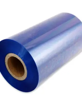 ТЕРМОТРАНСФЕРНА ЛЕНТА - 102 mm x 300 m - РОЛКА 254 мм - WAX - BLUE - PN 6500BLUE - OUTLET -
