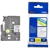 ЛЕНТА ЗА ЕТИКЕТНИ ПРИНТЕРИ BROTHER ТИП TZ - 12 mm x 800 m - WHITE ON CLEAR TAPE - PN TZE135