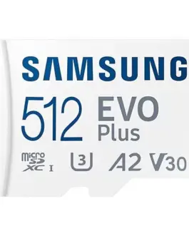 Карта памет Samsung EVO Plus microSDXC UHS-I 512GB Адаптер