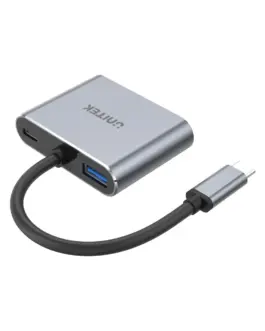 Unitek докинг станция Docking Station Type-C 4-in-1 - uHUB Q4+ Lite D1049A - USB-C PD100W x 1 HDMI x 1 VGA USB2.0 x