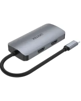 Unitek докинг станция Docking Station Type-C 5-in-1 - uHUB P5 Trio D1051A - USB-C PD100W x 1 HDMI x 2 VGA USB3.0 x