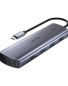 Unitek докинг станция Type-C Docking Station PD3.0 100W - HDMI USB-C x 1 USB3.0 x 3 LAN SD VGA -