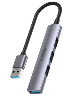 Unitek хъб USB3.0/2.0 HUB 4 port uHUB Q4 - USB-A input - USB3.0 x 1 USB2.0 x 3 - H1208A