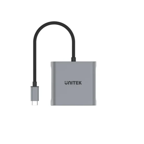 Alternative view of Unitek Адаптер Adapter USB-C M to DisplayPort x 2 F - 8K@30Hz, MST - V1404A