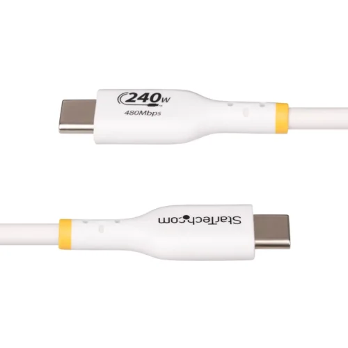 Alternative view of КАБЕЛ USB STARTECH - USB-C to USB-C - 4,0 m - White - PN USB2EPR4MW