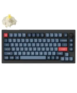 Механична клавиатура Keychron V1 MAX QMK 75% Carbon Black - Wireless