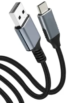 Alternative view of VCom Кабел USB 3.1 Micro type C / USB 2.0 AM Black - CU405M-1.8m