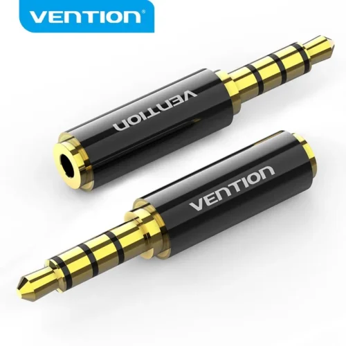 Vention адаптер Adapter Audio 3.5mm M / 2.5mm F  Black Metal - BFBB0