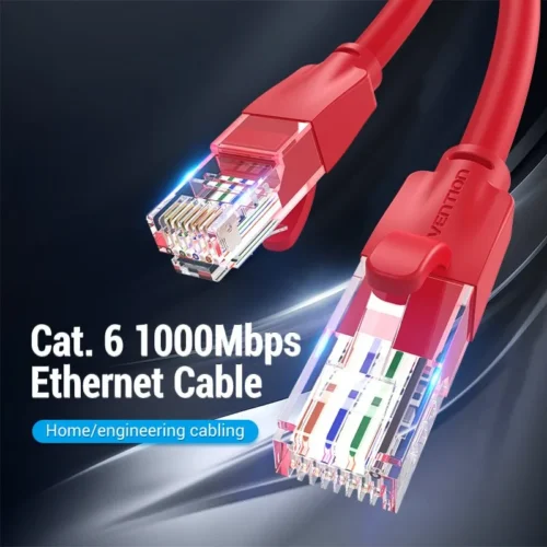 Alternative view of Vention Кабел LAN UTP Cat.6 Patch Cable - 2M Red - IBERH