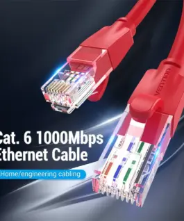 Alternative view of Vention Кабел LAN UTP Cat.6 Patch Cable - 1M Red - IBERF