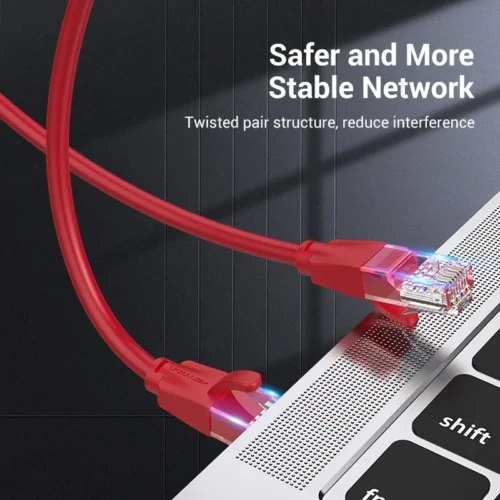 Vention Кабел LAN UTP Cat.6 Patch Cable – 2M Red – IBERH